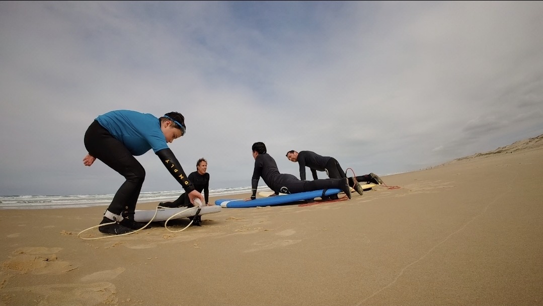 Exercices de décollage sur le sable